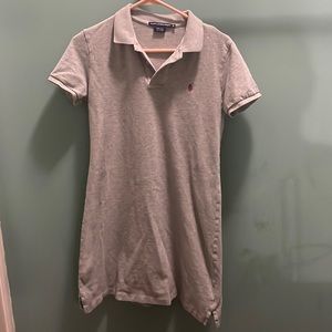 Gray Collared Dress